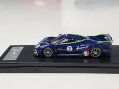 Xe Mô Hình Pagani Huayra R 1:64 LCD ( Blue Carbon )