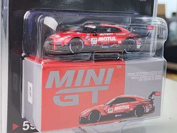 Xe Mô Hình Nissan R35 GT-R Nismo GT500 #23 2021 1:64 MiniGT ( Đỏ )