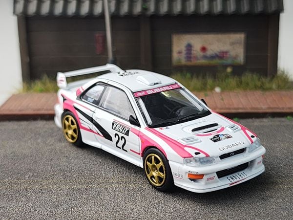 Xe Mô Hình Subaru Impreza WRC98 1999 Rally Tour De 1:64 MiniGT ( Corse #22 LHDD )