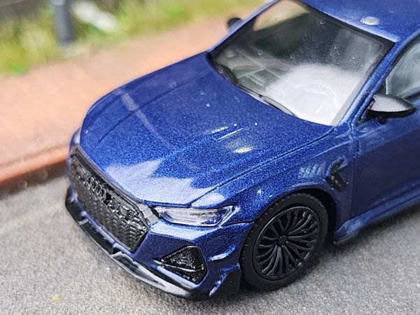 Xe Mô Hình Audi ABT RS6-R Navarra 1:64 MiniGT ( Blue Metallic LHD )
