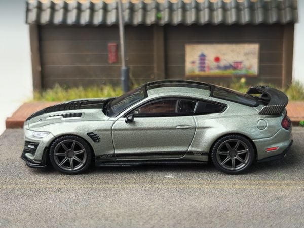 Xe Mô Hình Shelby GT500 SE Widebody Pepper 1:64 MiniGT ( Gray Metallic LHD )