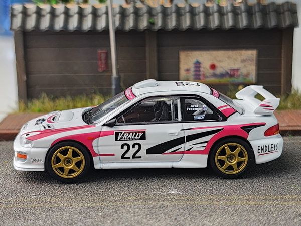 Xe Mô Hình Subaru Impreza WRC98 1999 Rally Tour De 1:64 MiniGT ( Corse #22 LHDD )