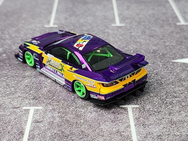 Xe Mô Hinh Nissan S15 SILVIA LB-Super Silhouette #555 2022 Formula Drift 1:64 MiniGT ( Japan RHD )