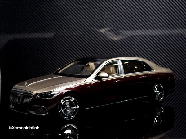 Xe Mô Hình Mercedes-Maybach S-Class Kalahari 1:18 Almost Real ( Gold & Rubellite Red )