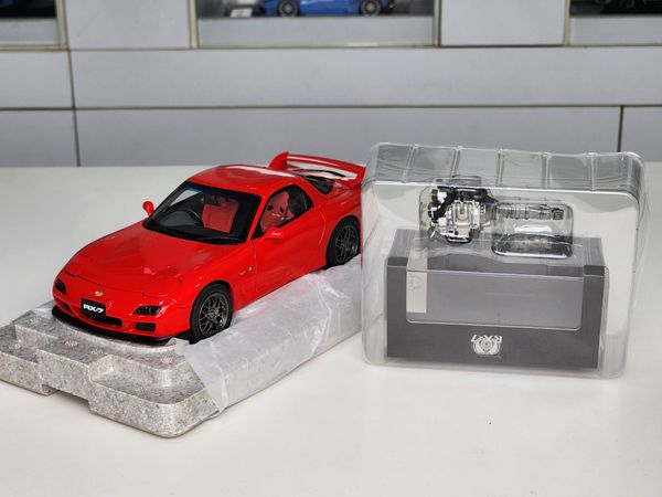 Xe Mô Hình Mazda RX7 Spirit R 1:18 Polar Master ( Red )