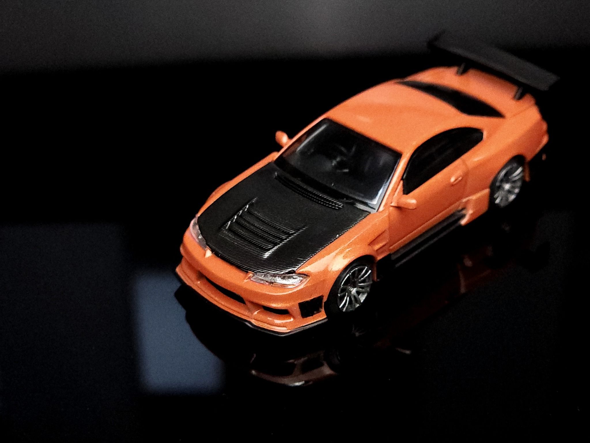 MINIGT 1:64 Nissan Silvia (S15) D-MAX in Metallic Orange