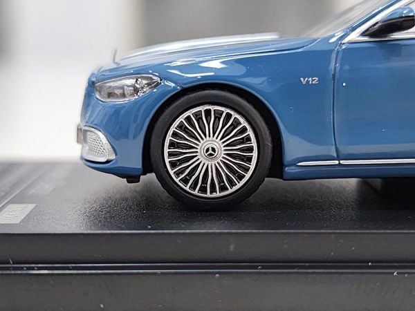 Xe Mô Hình Mercedes-Benz S-Class 2021 1:64 Almost Real ( Xanh Vintage )