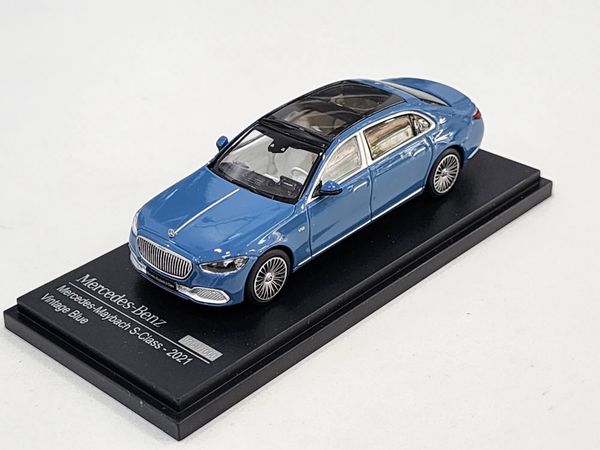 Xe Mô Hình Mercedes-Benz S-Class 2021 1:64 Almost Real ( Xanh Vintage )