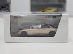 Xe Mô Hình Mercedes-Benz S-Class 2021 1:64 Almost Real ( Vàng Gold Mui Xanh )