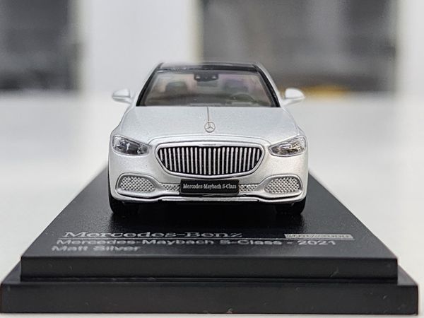 Xe Mô Hình Mercedes-Benz S-Class 2021 1:64 Almost Real ( Bạc )