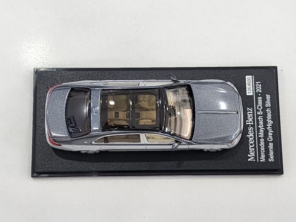 Xe Mô Hình Mercedes-Benz S-Class 2021 1:64 Almost Real ( Bạc Mui Xám )