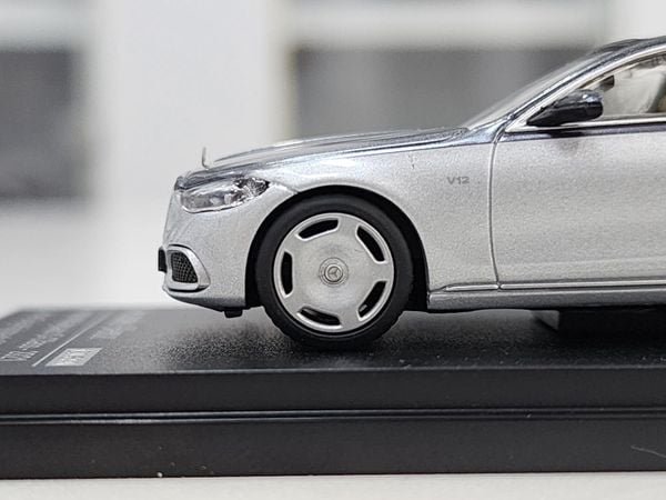 Xe Mô Hình Mercedes-Benz S-Class 2021 1:64 Almost Real ( Bạc Mui Xám )