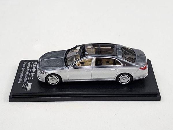 Xe Mô Hình Mercedes-Benz S-Class 2021 1:64 Almost Real ( Bạc Mui Xám )