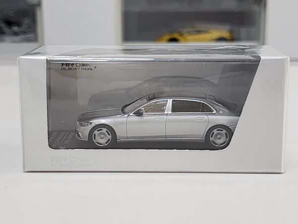 Xe Mô Hình Mercedes-Benz S-Class 2021 1:64 Almost Real ( Bạc Mui Xám )