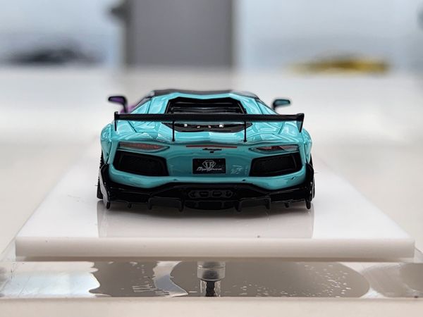 Xe Mô Hình Lamborghi Aventador 1:64 LBWK ( Tím & Xanh Min )