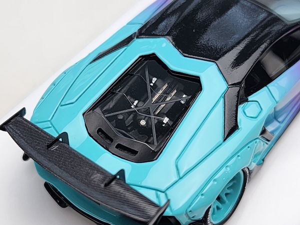 Xe Mô Hình Lamborghi Aventador 1:64 LBWK ( Tím & Xanh Min )