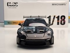 Xe Mô Hình Porsche 911 GT3 RS 2022 1:18 Minichamps ( Đen Mâm Vàng )