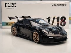 Xe Mô Hình Porsche 911 GT3 RS 2022 1:18 Minichamps ( Đen Mâm Vàng )