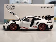 Xe Mô Hình Porsche 911 GT3 RS 2022 1:18 Minichamps ( Trắng Mâm Đỏ )