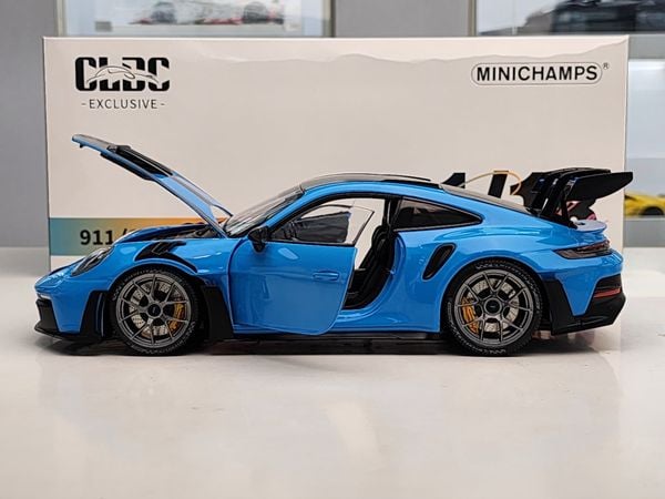 Xe Mô Hình Porsche 911 GT3 RS 2024 1:18 Minichamps ( Xanh Mâm Bạc )