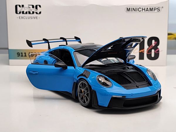 Xe Mô Hình Porsche 911 GT3 RS 2024 1:18 Minichamps ( Xanh Mâm Bạc )