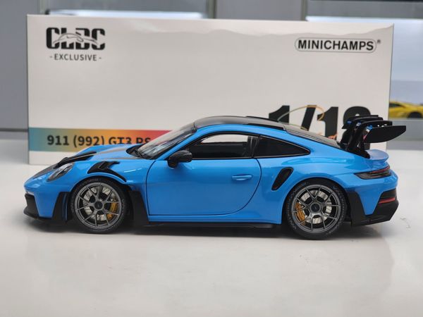 Xe Mô Hình Porsche 911 GT3 RS 2024 1:18 Minichamps ( Xanh Mâm Bạc )