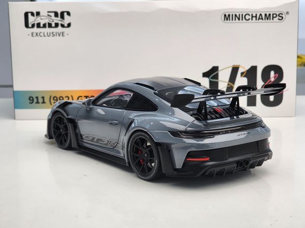 Xe Mô Hình Porsche 911 GT3 RS 2024 1:18 Minichamps ( Xám Mâm Đen )