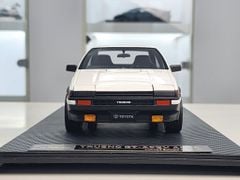 Xe mô hình Toyota AE86 Trueno 1:18 Ivy Model (Trắng Mui Đen)