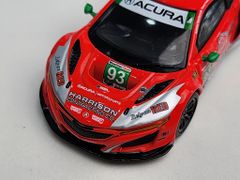 Xe Mô Hình Acura NSX GT3 EVO22 #93 Harison ConTracting Company 2023 IMSA Daytona 24 Hrs Racers Edge Motorsports With WTRAndretti1:64 MiniGT ( Đỏ Hồng )