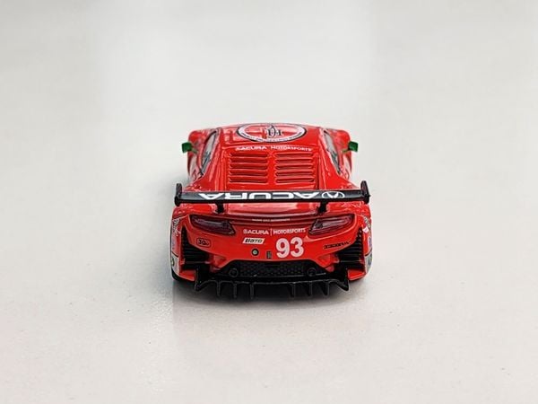 Xe Mô Hình Acura NSX GT3 EVO22 #93 Harison ConTracting Company 2023 IMSA Daytona 24 Hrs Racers Edge Motorsports With WTRAndretti1:64 MiniGT ( Đỏ Hồng )