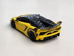 Xe Mô Hình LB-Sihouettr Works Lamborghini Aventador GT EVO LHD 1:64 MiniGT ( Yellow )