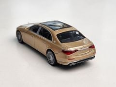 Xe Mô Hình Mercedes - Maybach S680 Champagne LHD 1:64 MiniGT ( Vàng Gold )