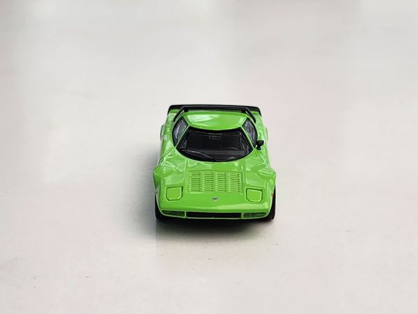 Xe Mô Hình Lancia Stratos HF Stradale Verde Chiaro LHD 1:64 MiniGT ( Xanh Dạ Quang )