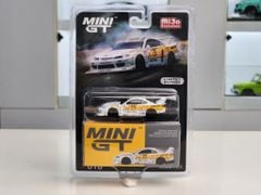 Xe Mô Hình Nissan LB-Super Silhouette S15 Silva #23 2022 Goodwood Festival Of Speed 1:64 MiniGT ( Trắng/ Vàng - Car Mỹ )