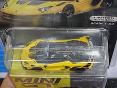 Xe Mô Hình LB-Sihouettr Works Lamborghini Aventador GT EVO LHD 1:64 MiniGT ( Yellow - Card Mỹ )