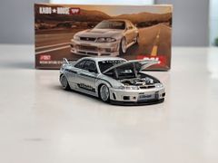 Xe Mô Hình Nissan Skyline GT-R R33 Dai33 V1 1:64 Kaido ( Bạc )