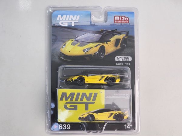 Xe Mô Hình LB-Sihouettr Works Lamborghini Aventador GT EVO LHD 1:64 MiniGT ( Yellow - Card Mỹ )