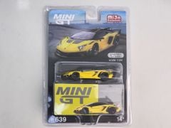 Xe Mô Hình LB-Sihouettr Works Lamborghini Aventador GT EVO LHD 1:64 MiniGT ( Yellow - Card Mỹ )