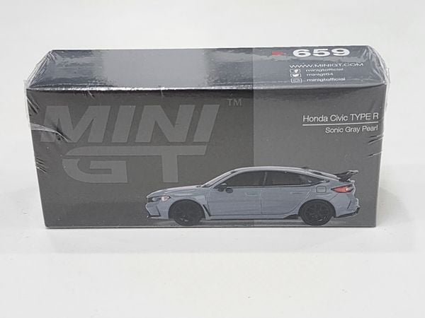 Xe Mô Hình Honda Civic Type R Sonic Gray Pearl 2023 1:64 MiniGT