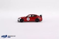 Xe Mô Hình Alfa Romeo Giulia GTAm Rosso GTA #99 Centro Stile Livery 1:64 MiniGT/ BBR ( Trắng/ Đỏ )