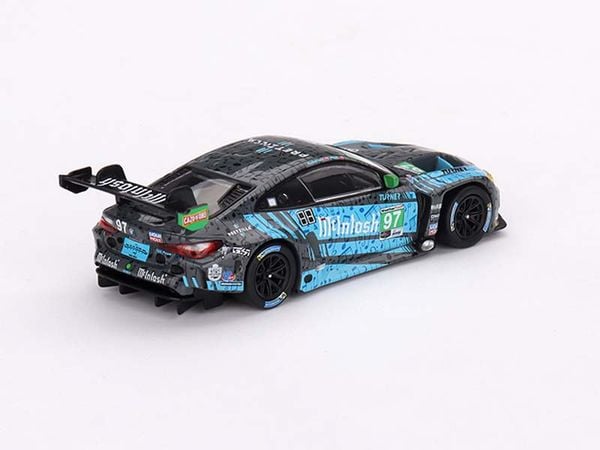 Xe Mô Hình BMW M4 GT3 #97 2023 IMSA Laguna Seca GTD 2nd Place Turner Motorsport 1:64 MiniGT ( Xanh )