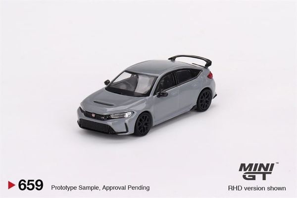 Xe Mô Hình Honda Civic Type R Sonic Gray Pearl 2023 1:64 MiniGT