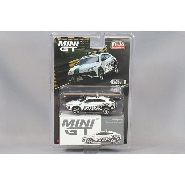 Xe Mô Hình Lamborghi Urus 2022 Macau GP Offcial Safety Car 1:64 MiniGT ( Trắng )