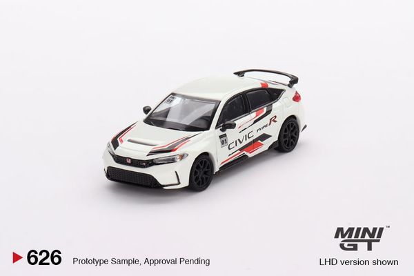 Xe Mô Hình Honda Civic Type R 2023 Honda 1:64 MiniGT ( Trắng )