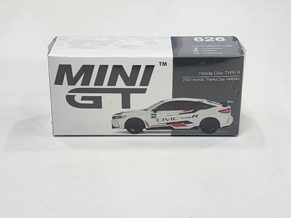 Xe Mô Hình Honda Civic Type R 2023 Honda 1:64 MiniGT ( Trắng )