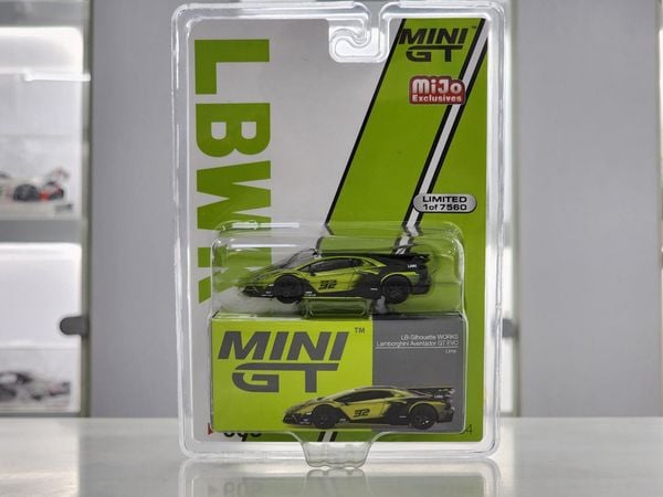 Xe Mô Hình Lamborghini LB-Silhouette WORKS Aventador GT EVO Lime LHD / USA Blister Packaging