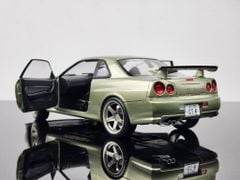Xe Mô Hình Nissan GT-R (R34) 1999 1:18 Solido (Green)