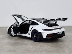 Xe mô hình Porsche 911 GT3 RS 2022 1:18 Norev (Trắng Mâm Xanh)