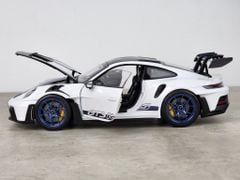 Xe mô hình Porsche 911 GT3 RS 2022 1:18 Norev (Trắng Mâm Xanh)