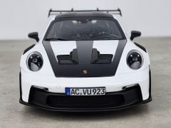 Xe mô hình Porsche 911 GT3 RS 2022 1:18 Norev (Trắng Mâm Xanh)